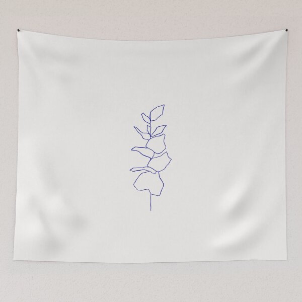 Item preview, Blue botanical painting - Ink A designed and sold by TheColourStudy.