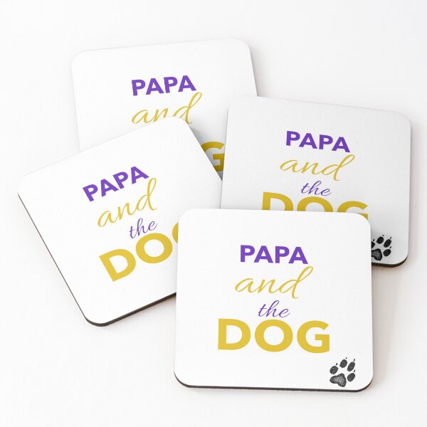 Item preview, Papa and the dog designed and sold by Ayurveda Fun Store.