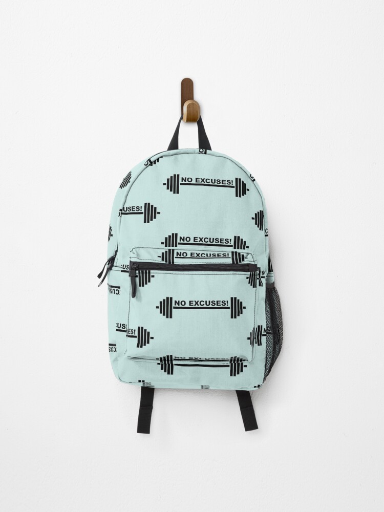 Thumbnail 1 of 3, Backpack, No Excuses! designed and sold by Slinky-Reebs.