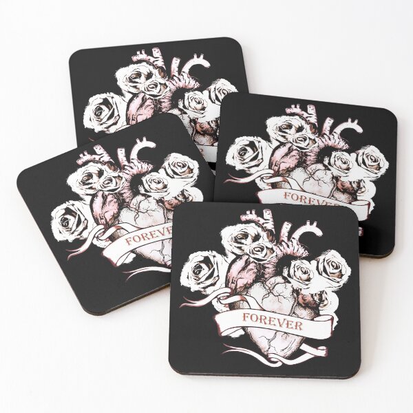 Item preview, Forever Pink roses Bloom Floral Heart Human Anatomy flowers designed and sold by Collagedream.