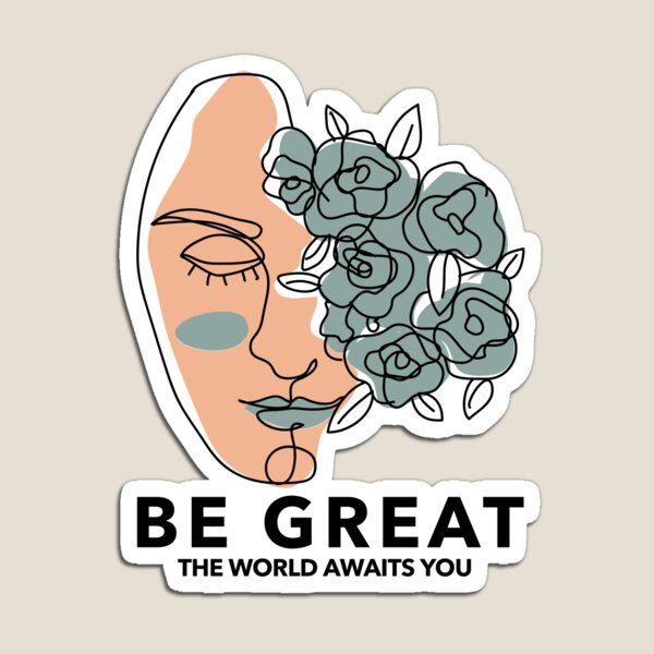 Item preview, Be great  - Woman Sketch designed and sold by Beyond Words.