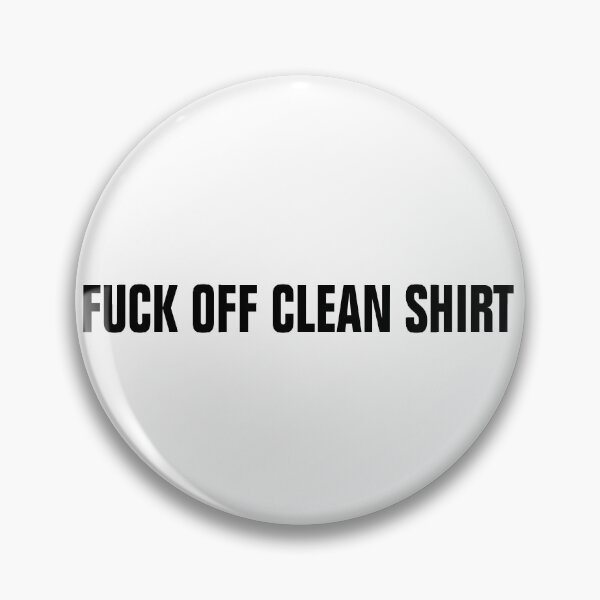 Item preview, fuck off clean shirt designed and sold by Andrea Lina.