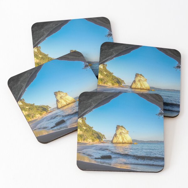 Item preview, Sunrise over Cathedral Cove, New Zealand designed and sold by TashPhotography.