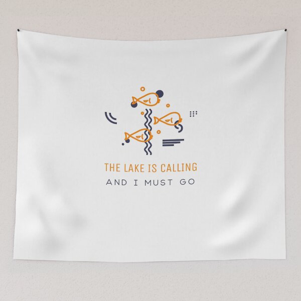 Item preview, THE LAKE IS CALLING AND I MUSTGO designed and sold by Ashalcheema.