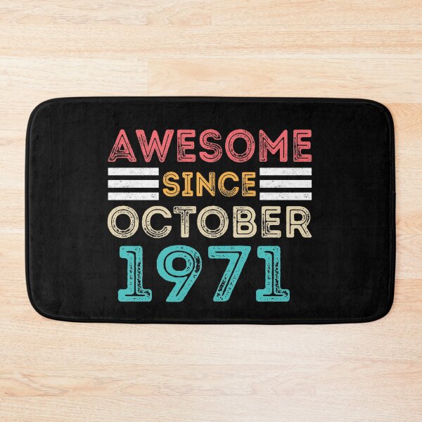 Item preview, Retro Vintage 49th Birthday - Awesome Since October 1971 designed and sold by meedTee.