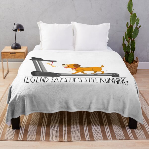 Item preview, Legend Says He's Still Running | Funny Dog Design designed and sold by Spektre-Co.