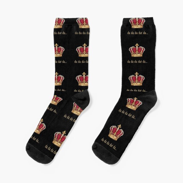 Da Da Da Dat Da - King George III, Gift For Alexander Hamilton Fans, King George III Socks