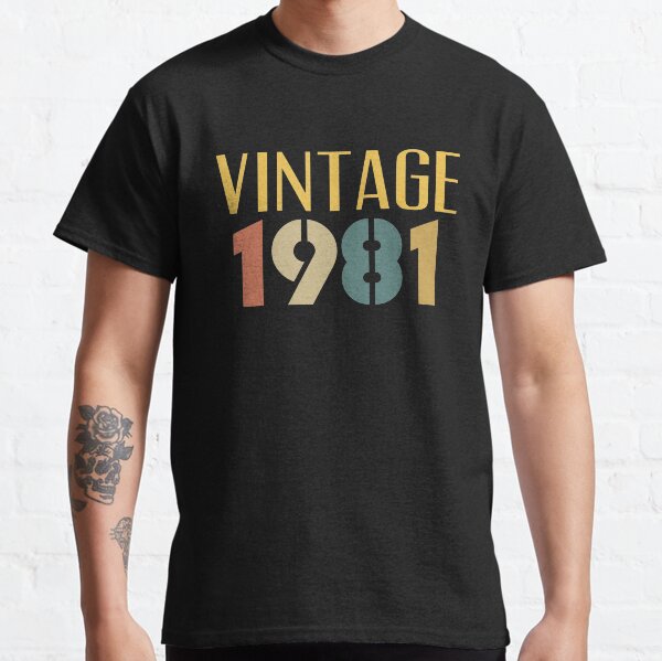 40-Year-Old Retro Birthday Gift Vintage 1981 40th Bday T-Shirt