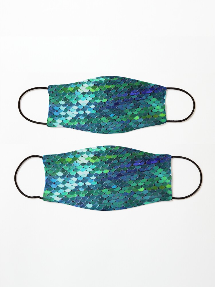 Alternate view of Mermaid dragon scales Mask