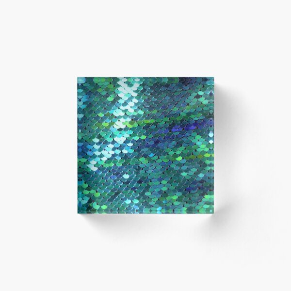 Mermaid dragon scales Acrylic Block
