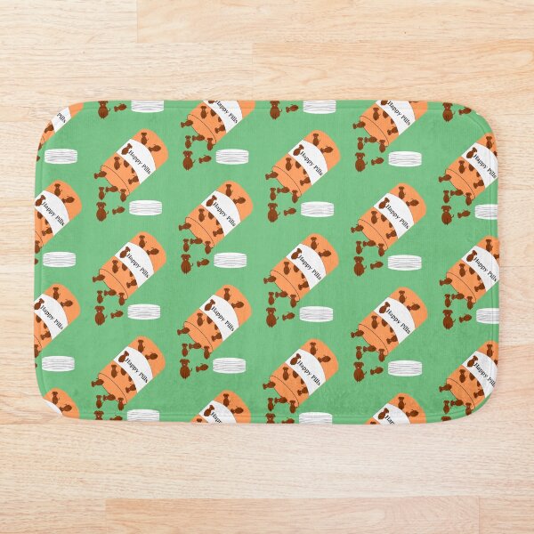 Doggy happy pills Bath Mat