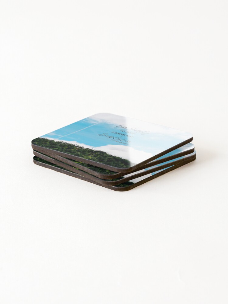 Thumbnail 4 of 5, Coasters (Set of 4), Live Simply designed and sold by RDeleansDesign.