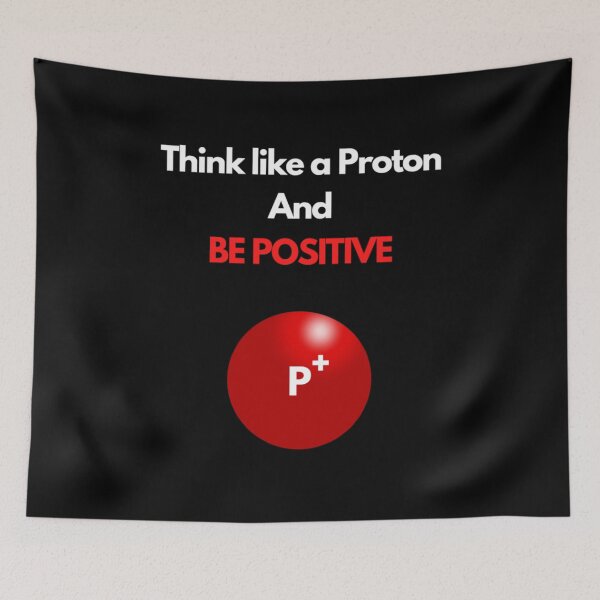 Artikelvorschau, Denken Sie wie ein Proton und seien Sie positiv entworfen und verkauft von TheGreekGuy.