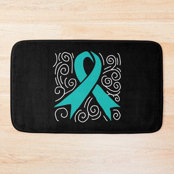 Item preview, Dysautonomia Awareness Turquoise Ribbon Doodle Swirl October designed and sold by NotEnoughSpoons.