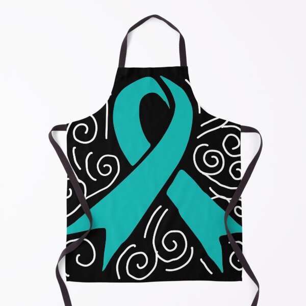 Item preview, Dysautonomia Awareness Turquoise Ribbon Doodle Swirl October designed and sold by NotEnoughSpoons.