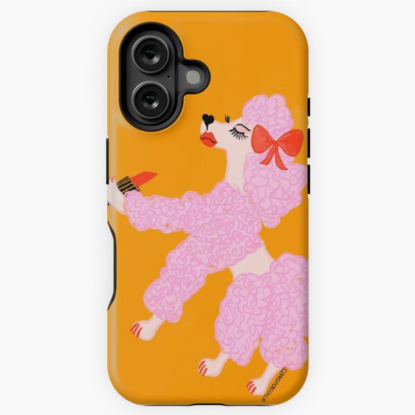 Lipstick Poodle iPhone Tough Case