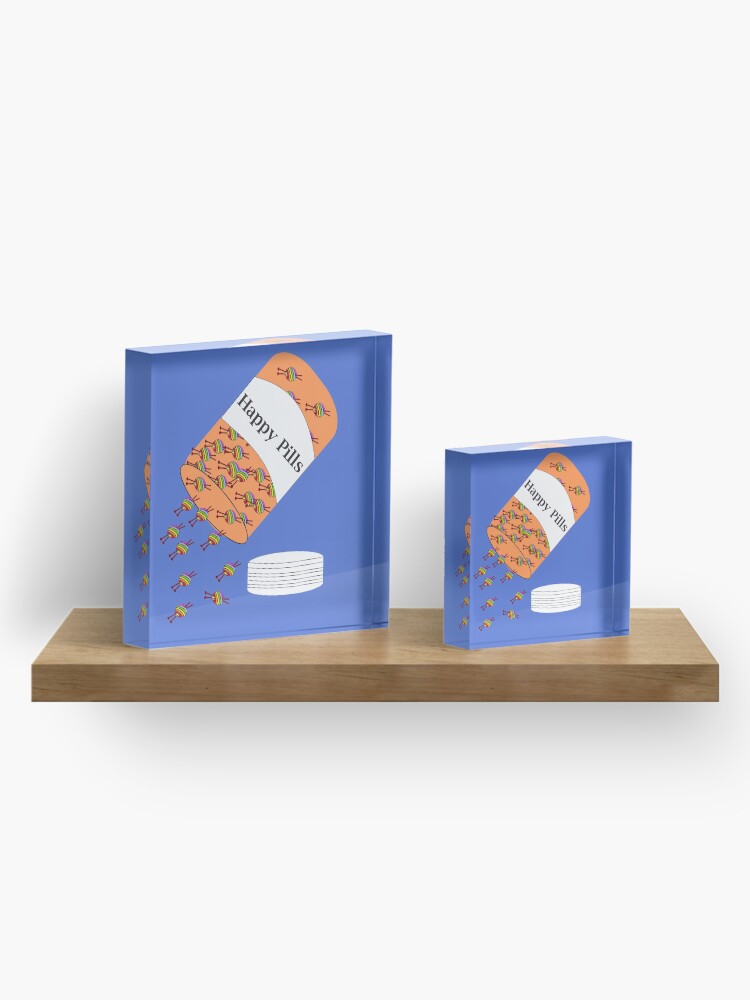 Alternate view of Knitting Happy Pills Acrylic Block