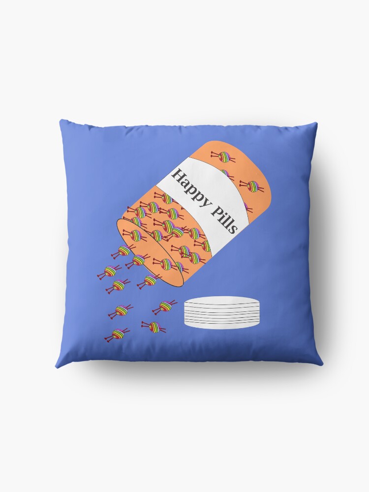 Alternate view of Knitting Happy Pills Floor Pillow