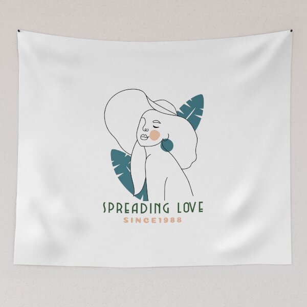 Item preview, Spreading love - Born in 1988 - Woman Sketch designed and sold by Beyond Words.