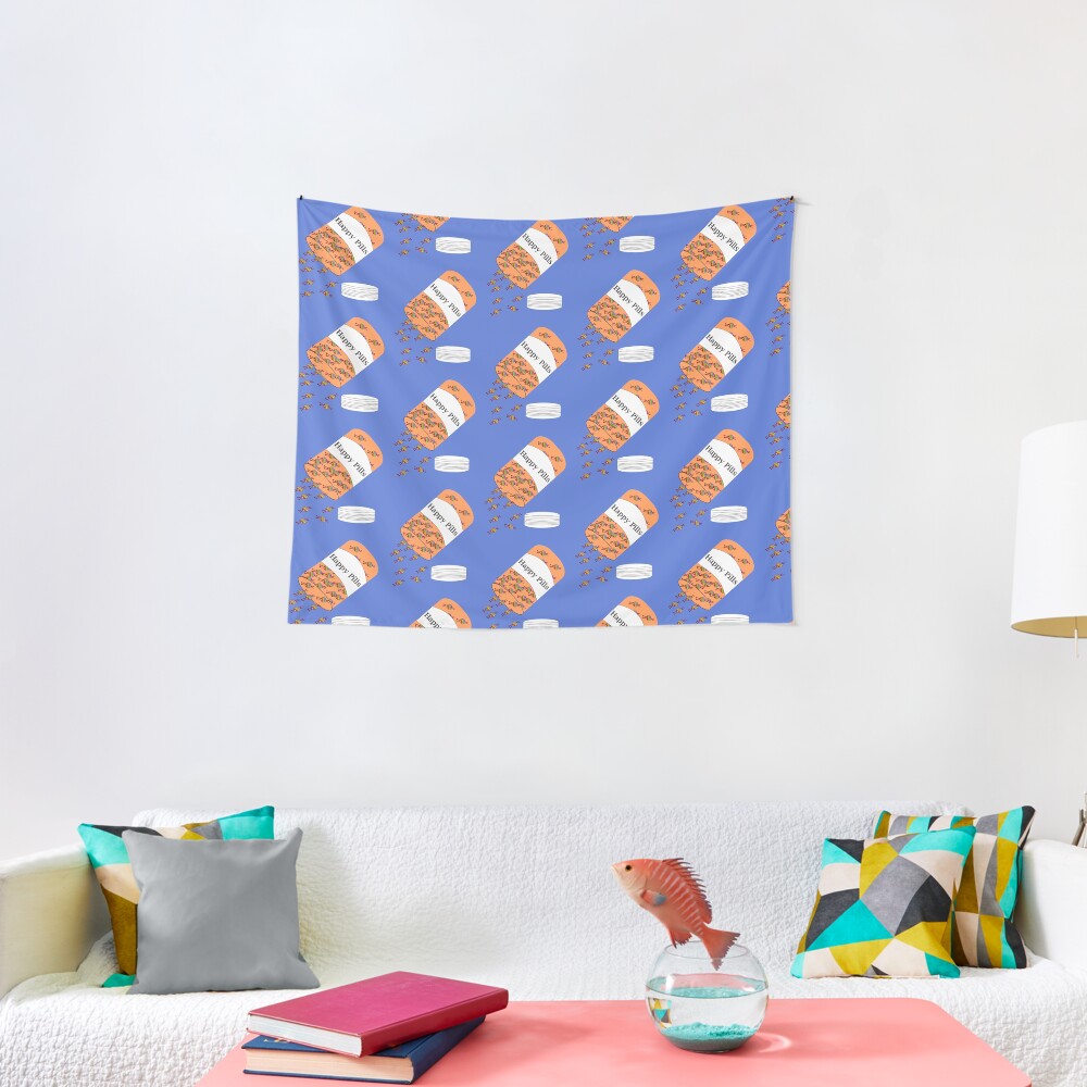 Knitting Happy Pills Tapestry