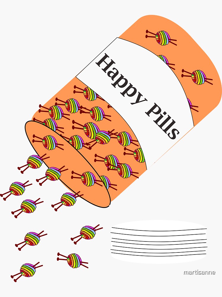 Knitting Happy Pills by martisanne