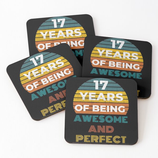 Item preview, 17th Birthday Gift - 17 Years Old Birthday Vintage Sunset Design designed and sold by OneandHalf.