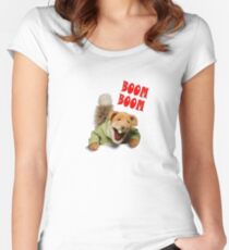 boom boom basil brush Women's Fitted Scoop T-Shirt