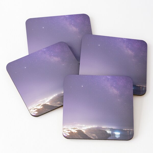 Item preview, Watching the Milky Way over the cliffs of Santorini designed and sold by vasiliskarrras.