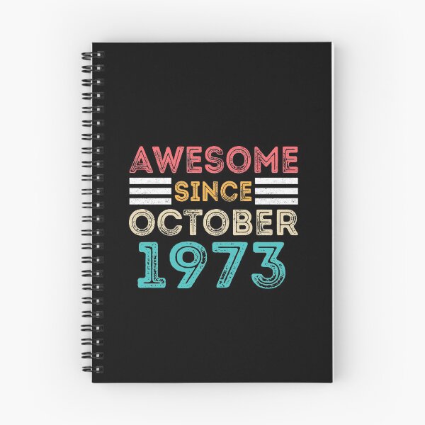 Item preview, Retro Vintage 47th Birthday - Awesome Since October 1973 designed and sold by meedTee.