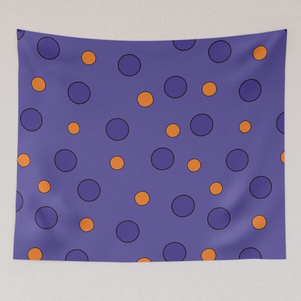 Item preview, halloween polka dots pattern designed and sold by rysunki-malunki.