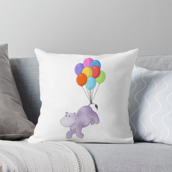 Item preview, Balloon Drifting Hippo designed and sold by Chez Louie Designs.