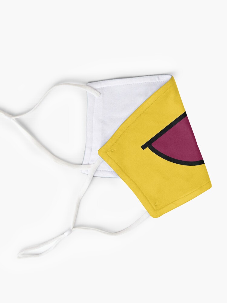 Roblox Epic Face Mask Noob Yellow Mask By Yawnni Redbubble - roblox face yellow