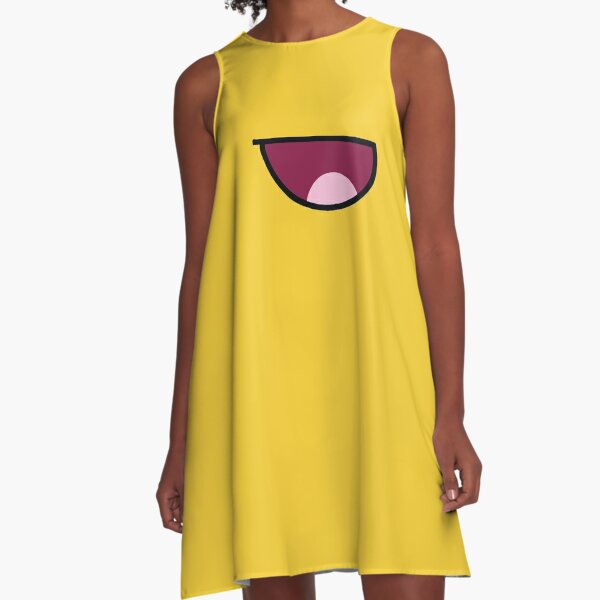 Roblox Face Dresses Redbubble - roblox yellow floral dress