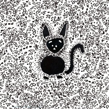 Artwork thumbnail, Black Cat Festive Autumn Pal by HappigalArt