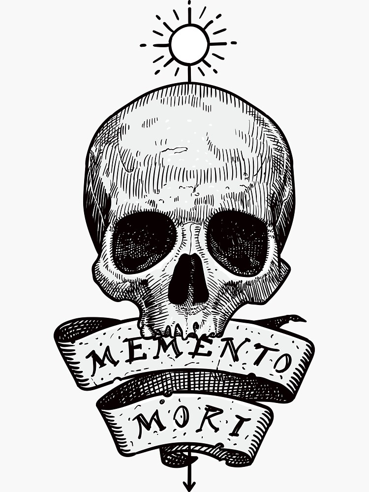 memento-mori-sticker-for-sale-by-stefanalfonso-redbubble