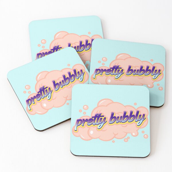 Item preview, Pretty Bubbly Pink and Blue Sticker designed and sold by Pink Mint.