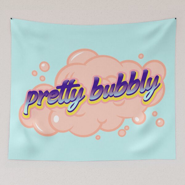 Item preview, Pretty Bubbly Pink and Blue Sticker designed and sold by Pink Mint.