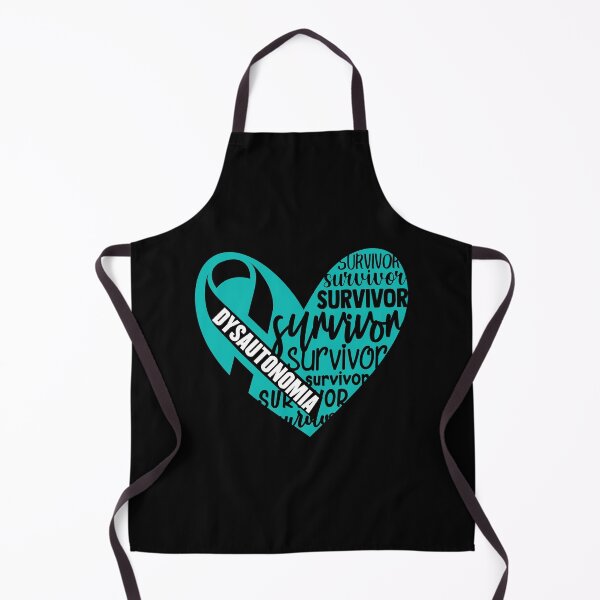 Item preview, Dysautonomia Survivor Heart - Turquoise Awareness Ribbon in October designed and sold by NotEnoughSpoons.