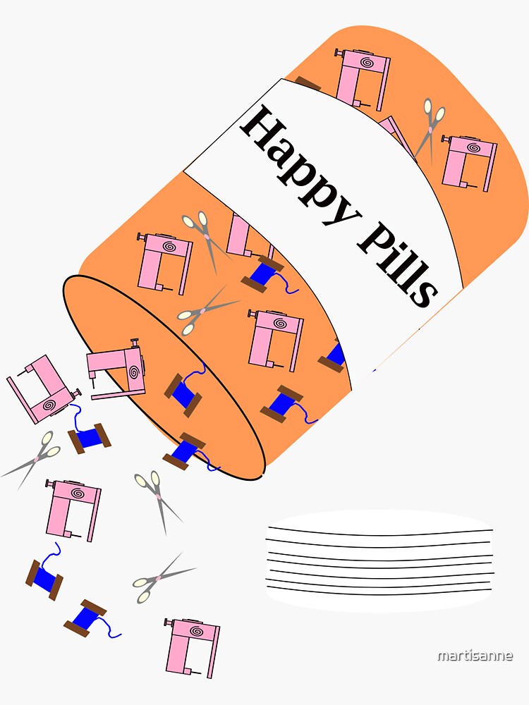 Sewing Happy Pills by martisanne
