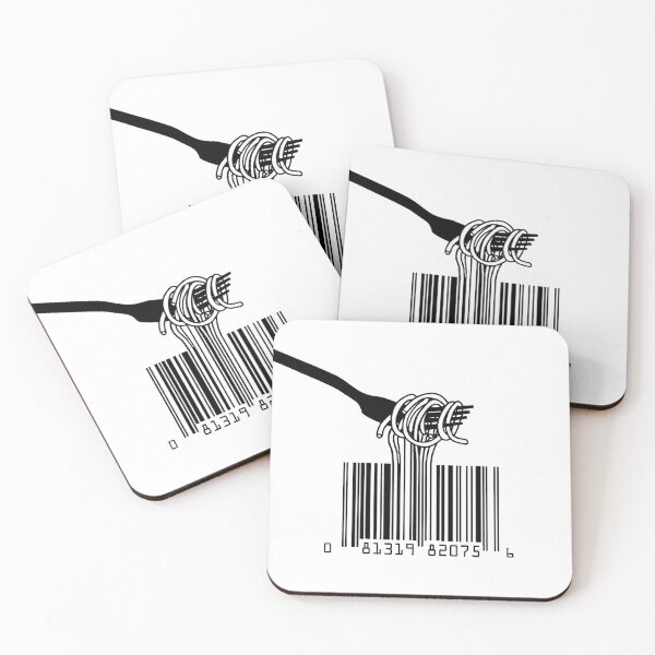 Item preview, noodles, fork, barcode designed and sold by Ksenya Goritcyna.