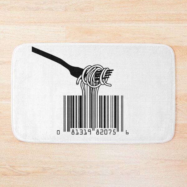 Item preview, noodles, fork, barcode designed and sold by Ksenya Goritcyna.
