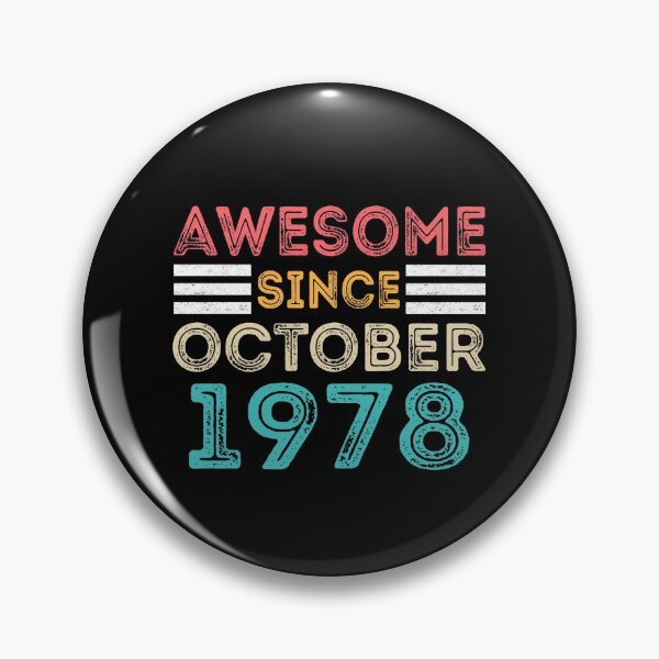 Item preview, Retro Vintage 42nd Birthday - Awesome Since October 1978 designed and sold by meedTee.