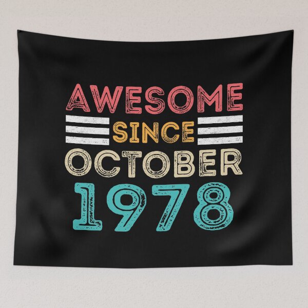 Item preview, Retro Vintage 42nd Birthday - Awesome Since October 1978 designed and sold by meedTee.