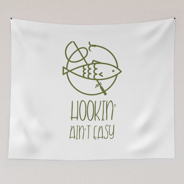 Item preview, HOOKING AIN'T EASY designed and sold by Ashalcheema.