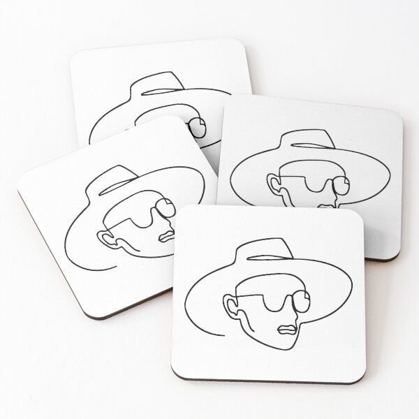 Item preview, Abstract Man Wearing Hat & Glasses - One Line Drawing designed and sold by RLYGR8.