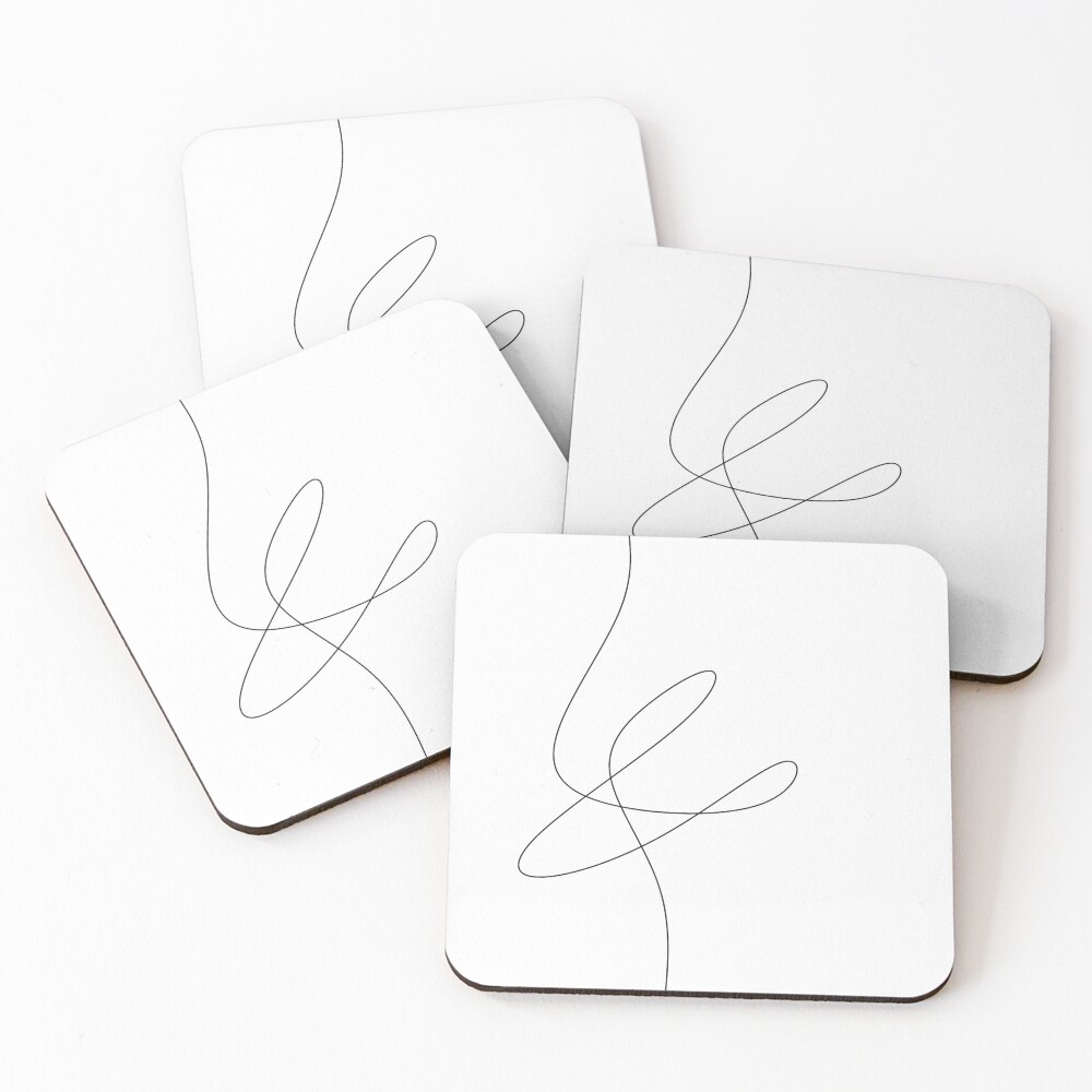 Item preview, Coasters (Set of 4) designed and sold by OneLinePrint.