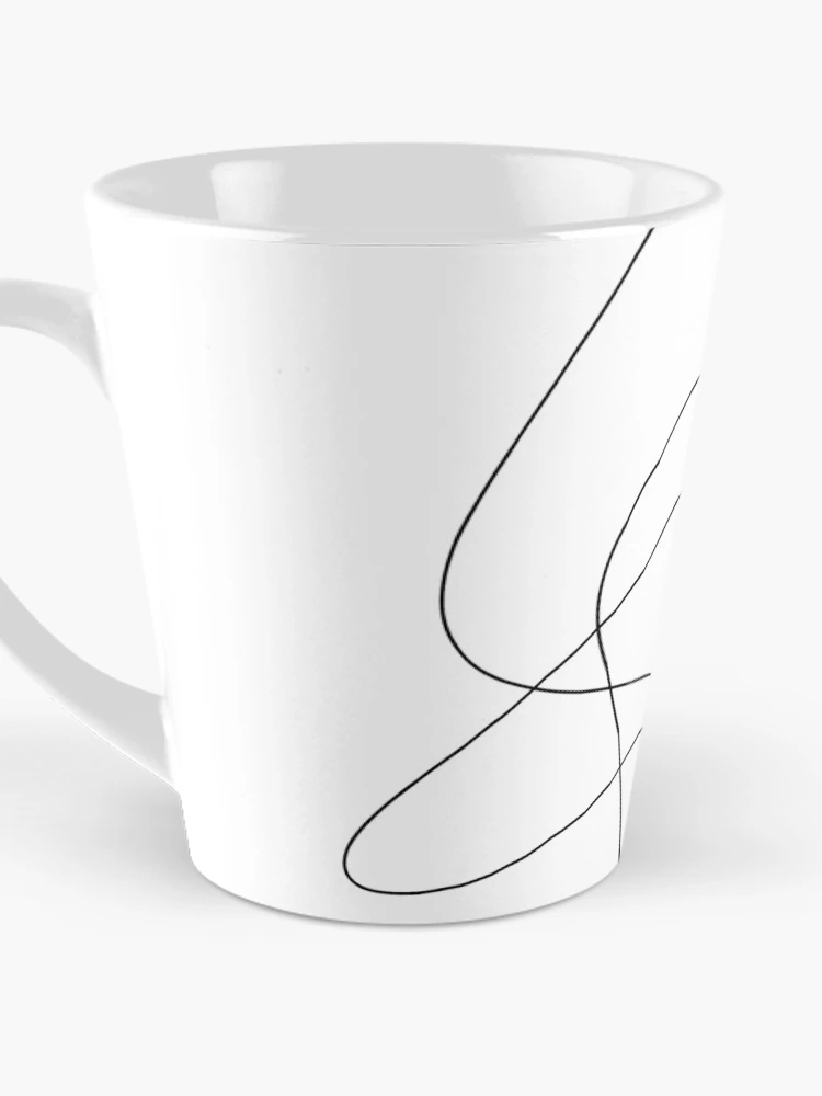 Thumbnail 3 of 4, Coffee Mug, Abstract Single Line Drawing designed and sold by OneLinePrint.