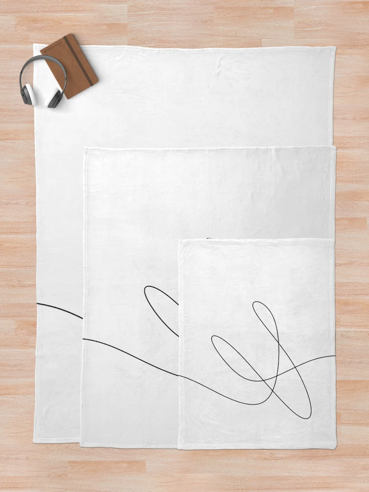 Thumbnail 5 of 6, Throw Blanket, Abstract Single Line Drawing designed and sold by OneLinePrint.