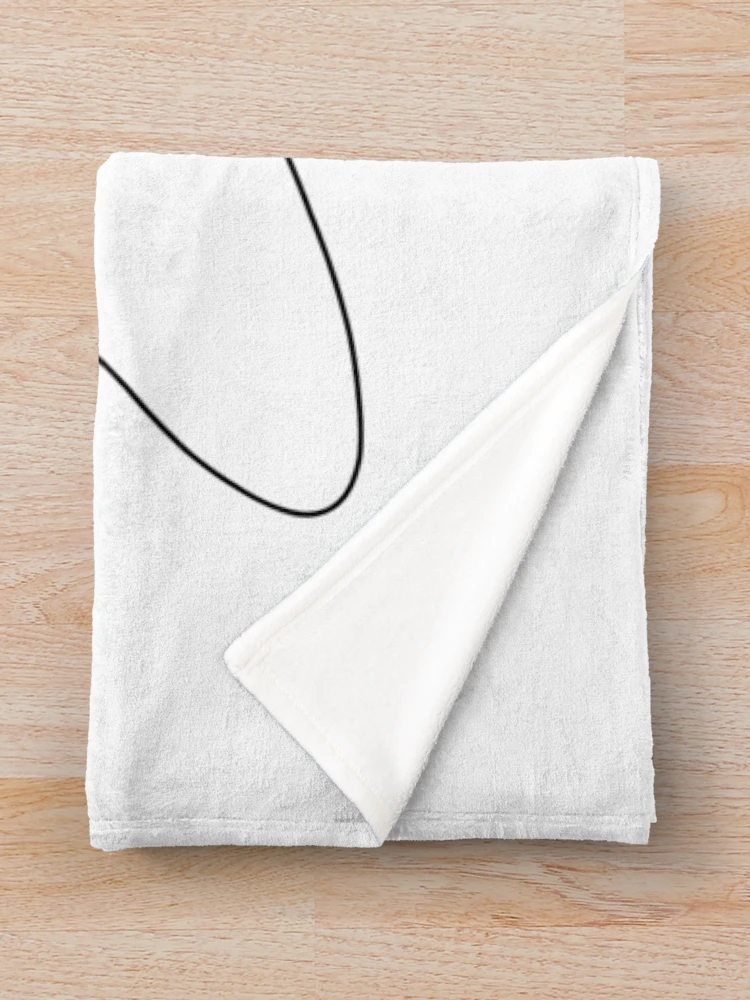 Thumbnail 3 of 6, Throw Blanket, Abstract Single Line Drawing designed and sold by OneLinePrint.
