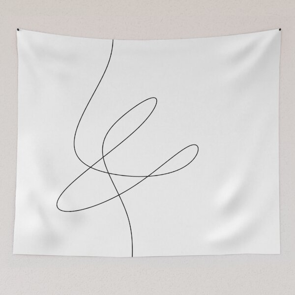 Item preview, Abstract Single Line Drawing designed and sold by OneLinePrint.